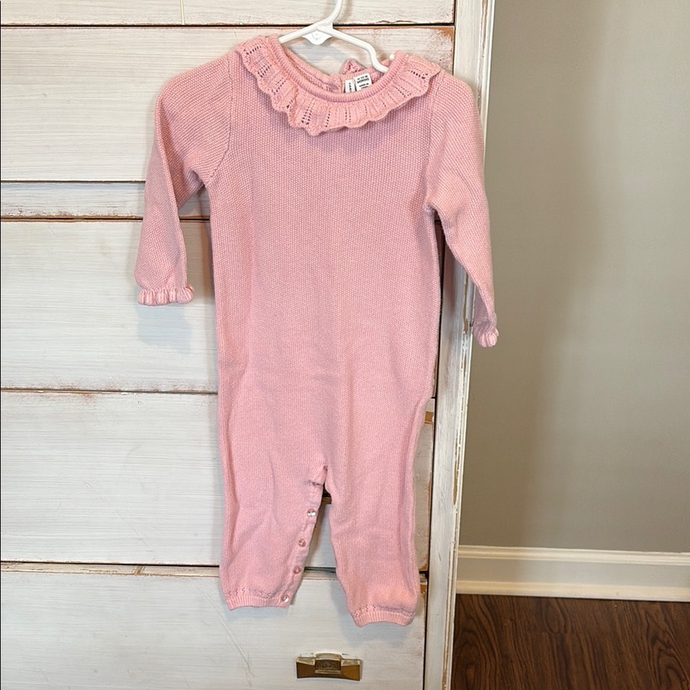 Pink Ruffled Kids One Piece